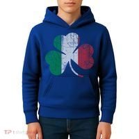 Irish Italian Flag Shamrock Italia Gift Kids Hoodie thumb 4