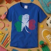 Irish Italian Flag Shamrock Italia Gift Kids T-Shirt thumb 3