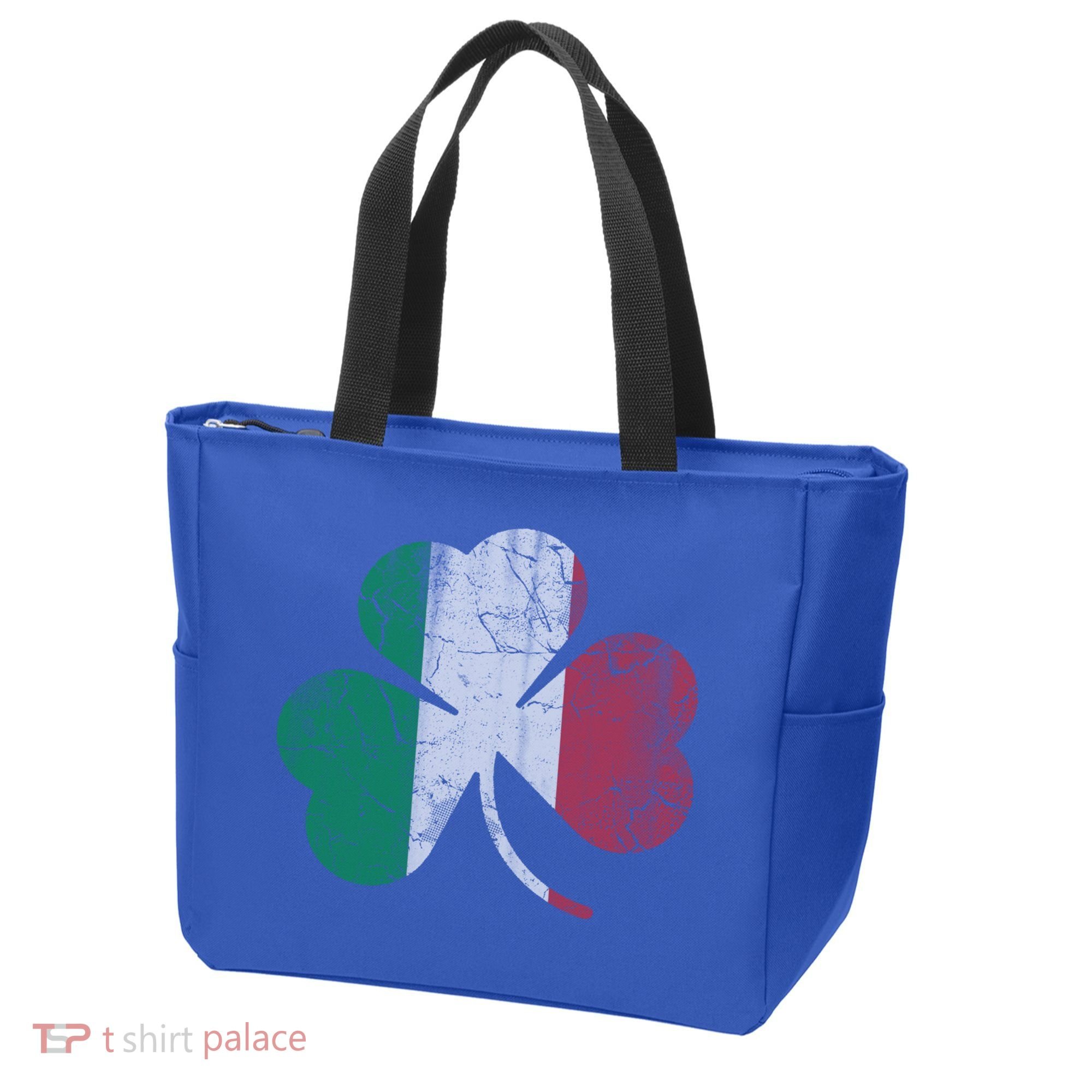 Irish Italian Flag Shamrock Italia Gift Tote Bag