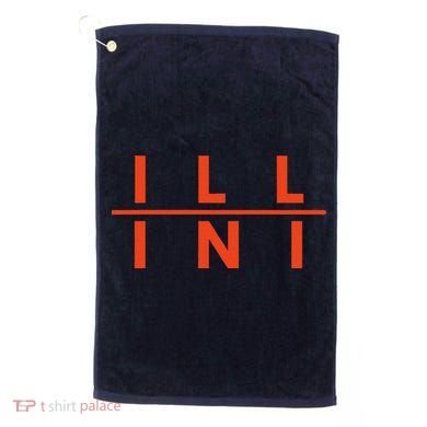 Illinois Il Fans Golf Towel