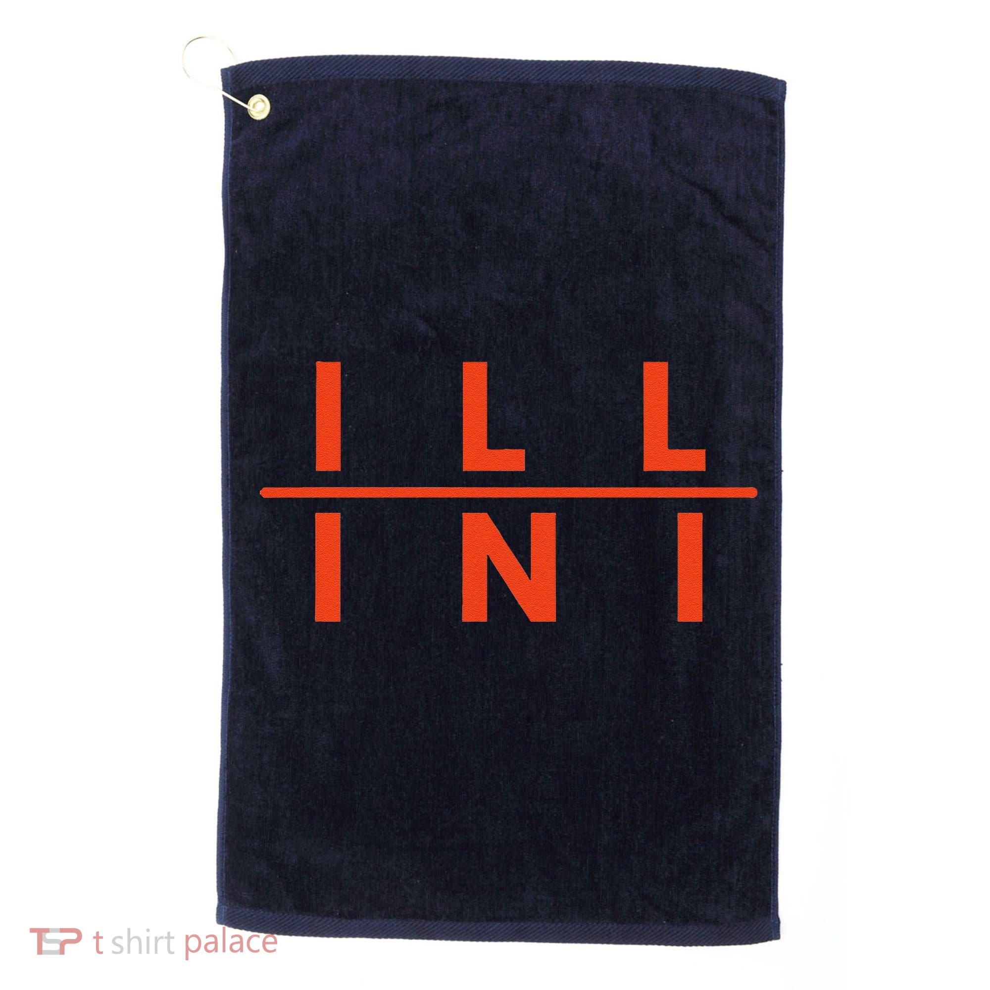 Illinois Il Fans Golf Towel
