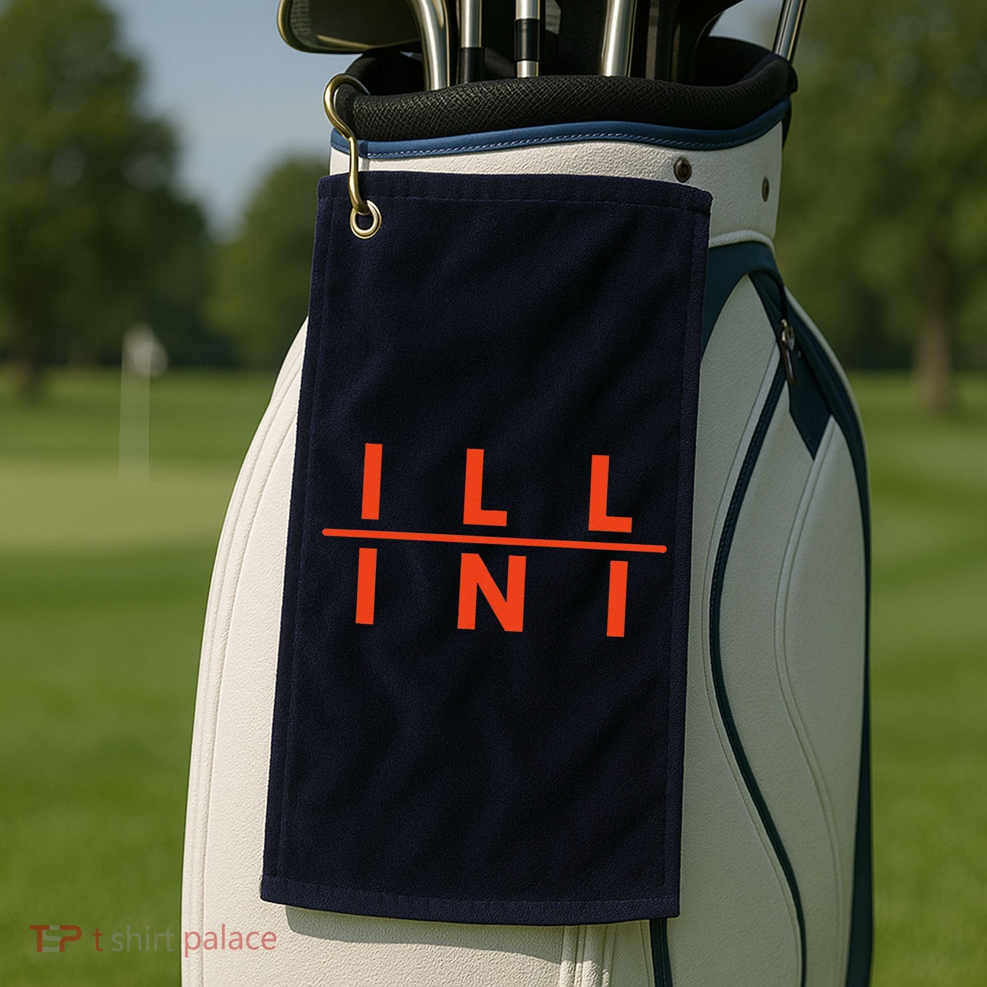 Illinois Il Fans Golf Towel
