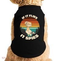 If It Flies It Spies Bird Watcher Government Spying Doggie Tank thumb 0