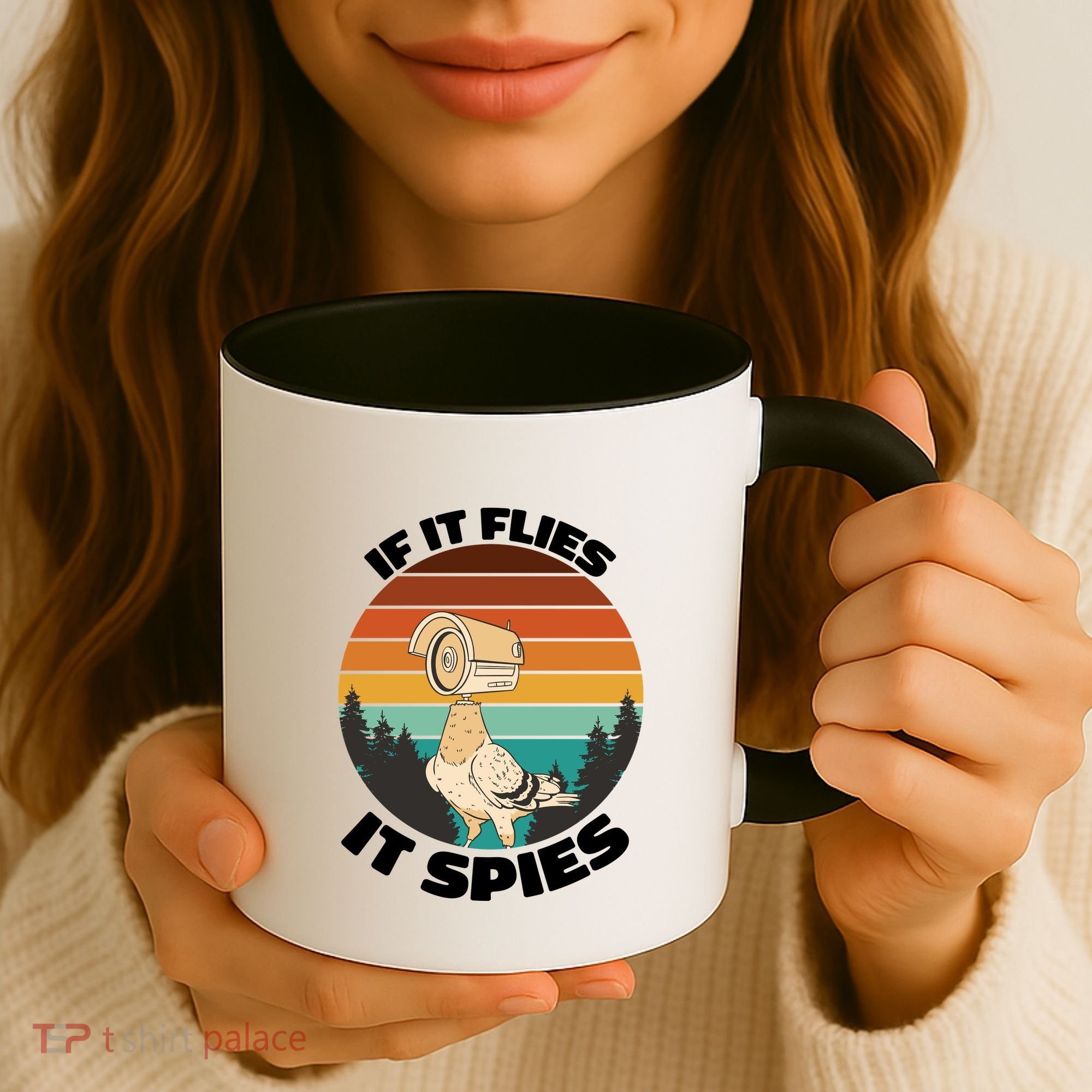If It Flies It Spies Bird Watcher Government Spying Coffee Mug