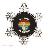 If It Flies It Spies Bird Watcher Government Spying Ornament thumb 0