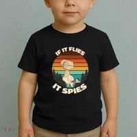 If It Flies It Spies Bird Watcher Government Spying Toddler T-Shirt thumb 2