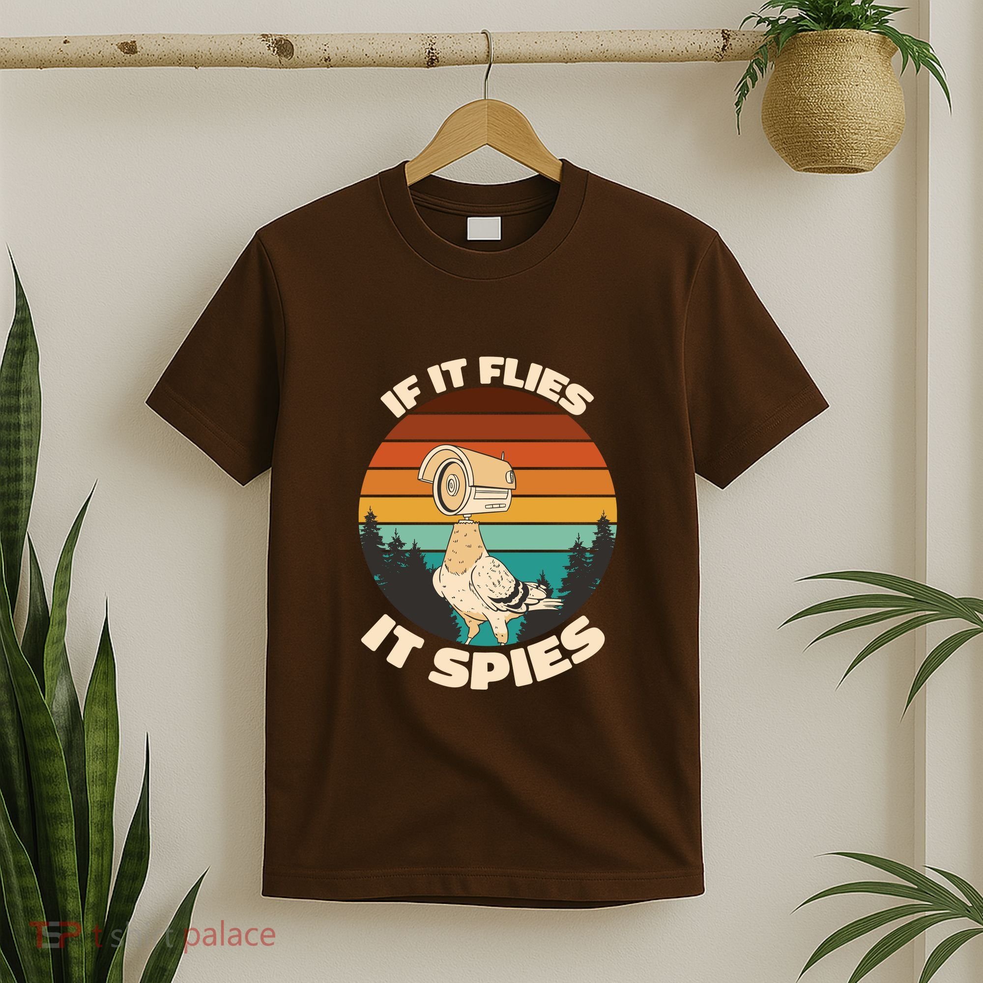 If It Flies It Spies Bird Watcher Government Spying T-Shirt