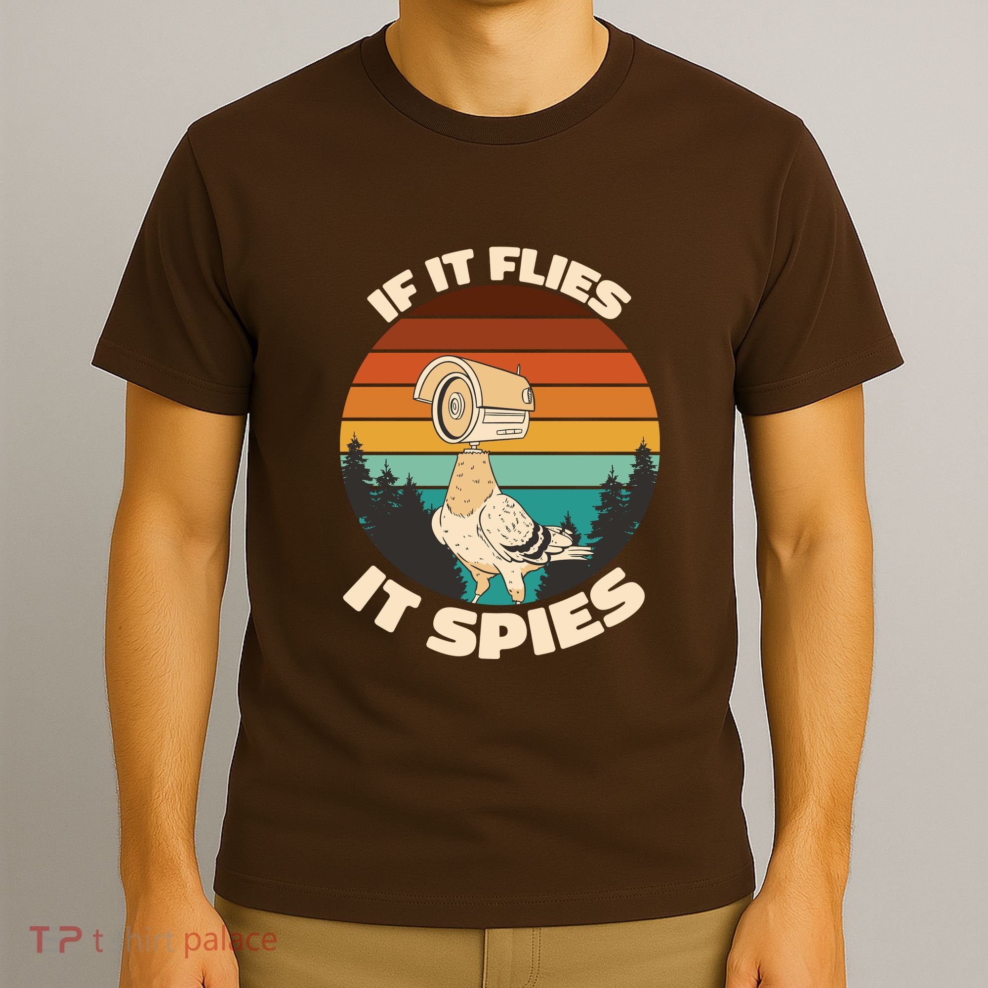 If It Flies It Spies Bird Watcher Government Spying T-Shirt