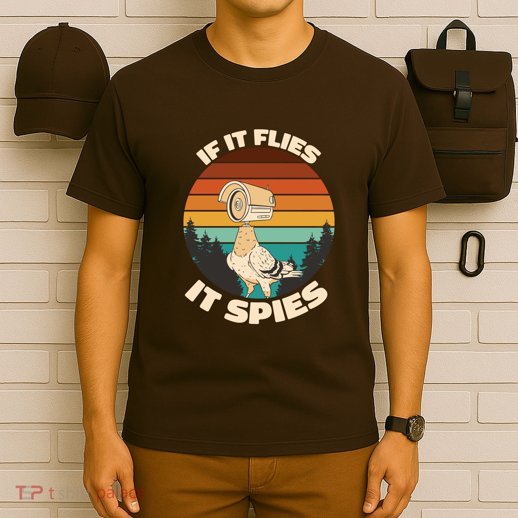If It Flies It Spies Bird Watcher Government Spying T-Shirt