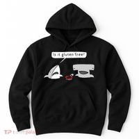 Is It Gluten Free Two Sharks Graphic Hoodie thumb 0