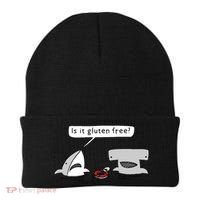 Is It Gluten Free Two Sharks Graphic Beanie thumb 0