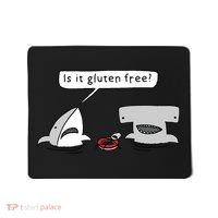 Is It Gluten Free Two Sharks Graphic Mousepad thumb 0