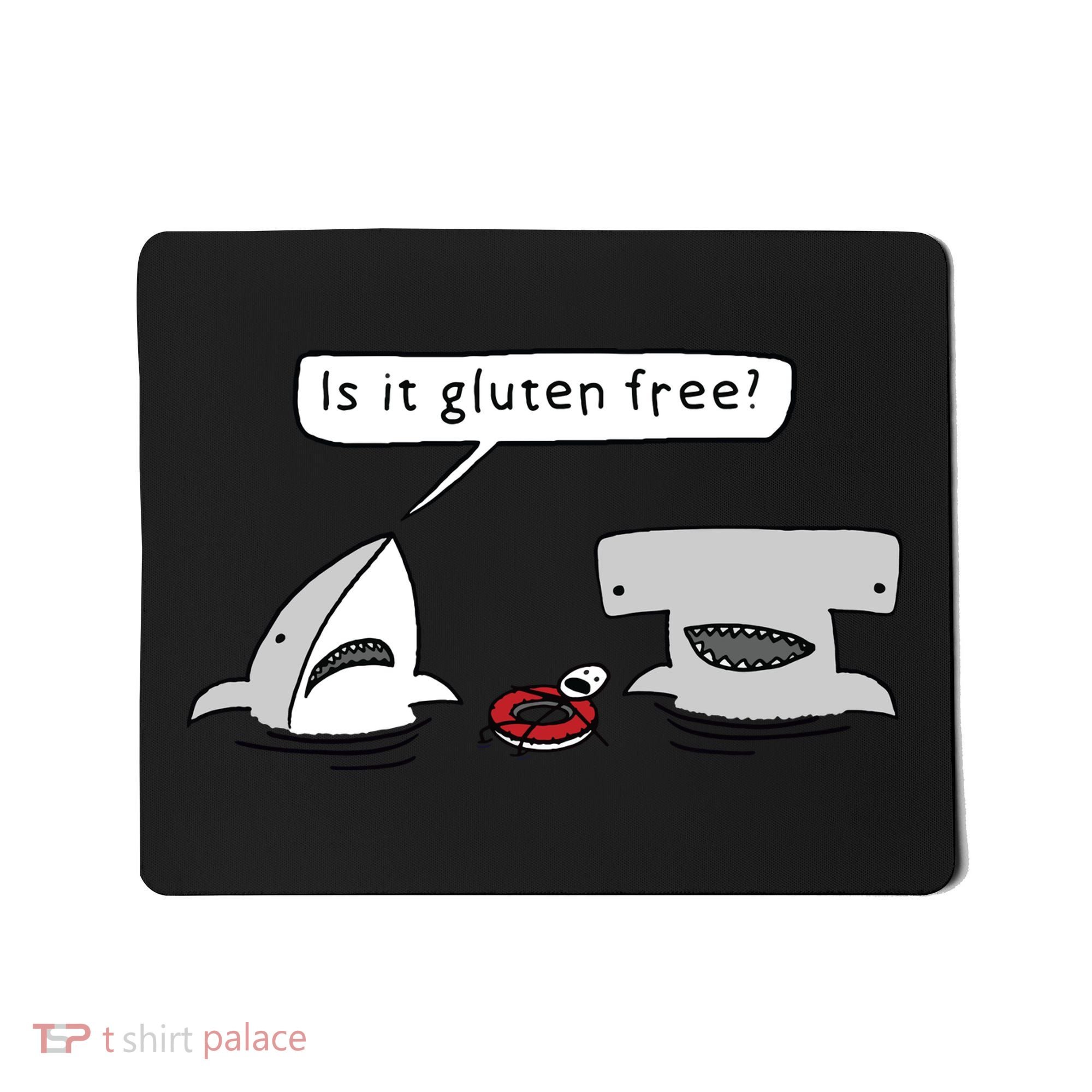 Is It Gluten Free Two Sharks Graphic Mousepad