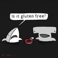 Is It Gluten Free Two Sharks Graphic Mousepad thumb 1