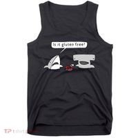 Is It Gluten Free Two Sharks Graphic Tank Top thumb 0