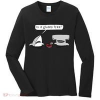 Is It Gluten Free Two Sharks Graphic Women's Long Sleeve Shirt thumb 0