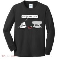 Is It Gluten Free Two Sharks Graphic Kids Long Sleeve Shirt thumb 0