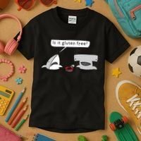 Is It Gluten Free Two Sharks Graphic Kids T-Shirt thumb 3