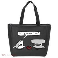 Is It Gluten Free Two Sharks Graphic Tote Bag thumb 0