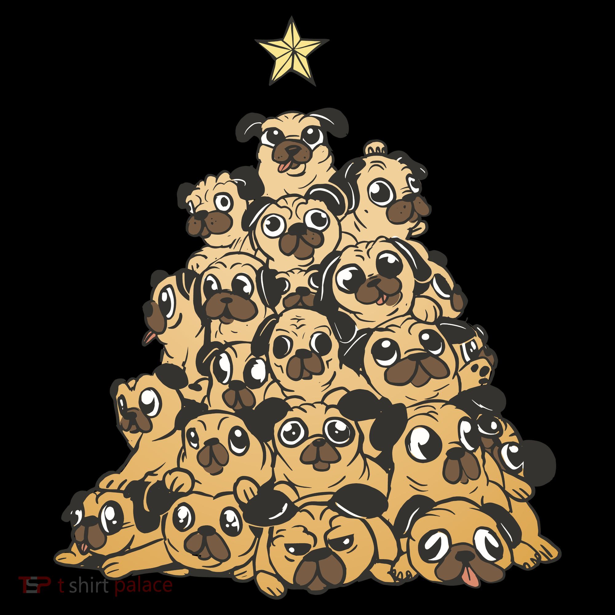 It Is Going To Be A Pug Christmas Tree USA-Made Doggie Bandana