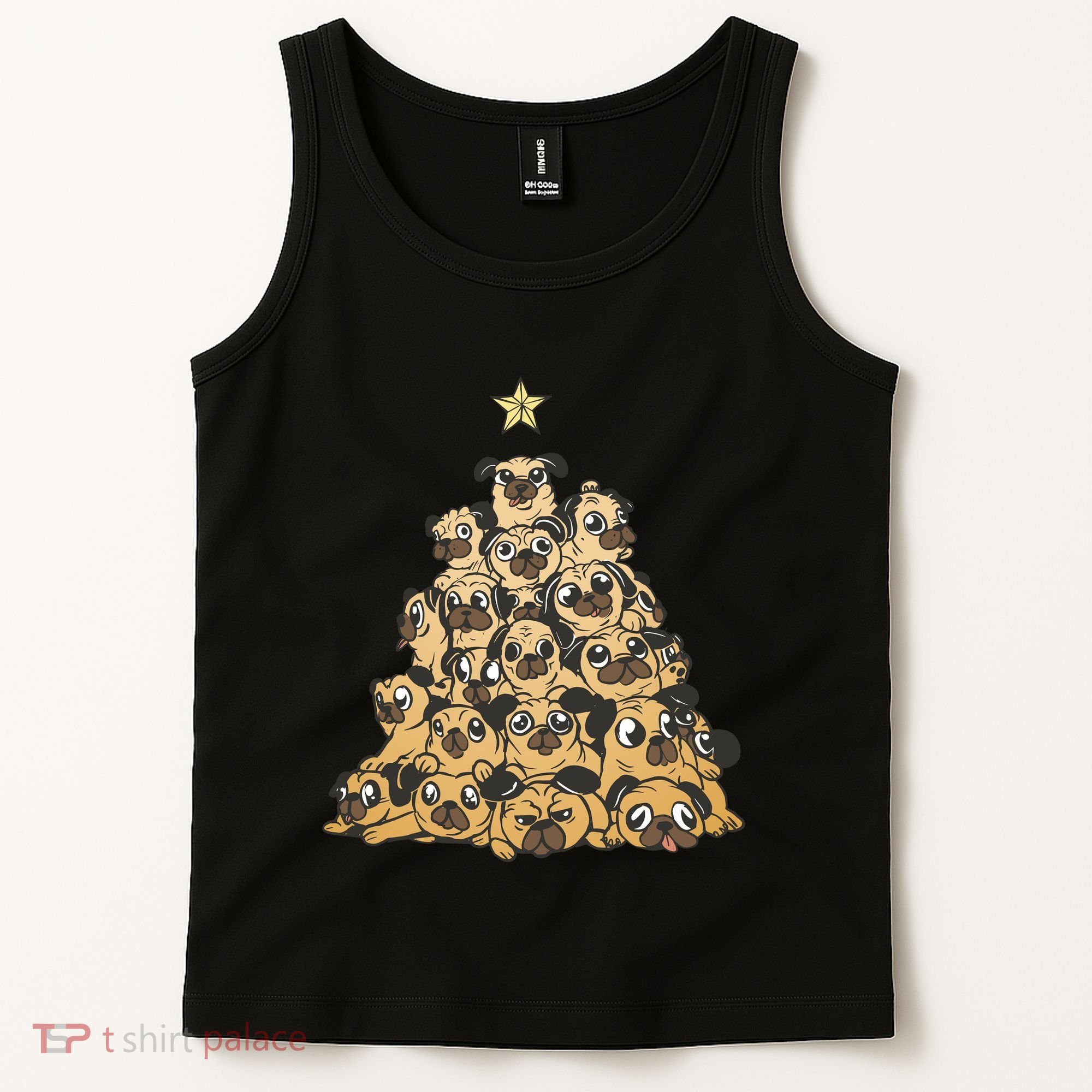 It Is Going To Be A Pug Christmas Tree Tank Top
