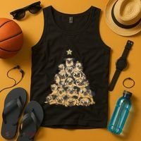 It Is Going To Be A Pug Christmas Tree Tank Top thumb 4