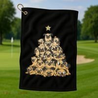It Is Going To Be A Pug Christmas Tree Golf Towel thumb 1