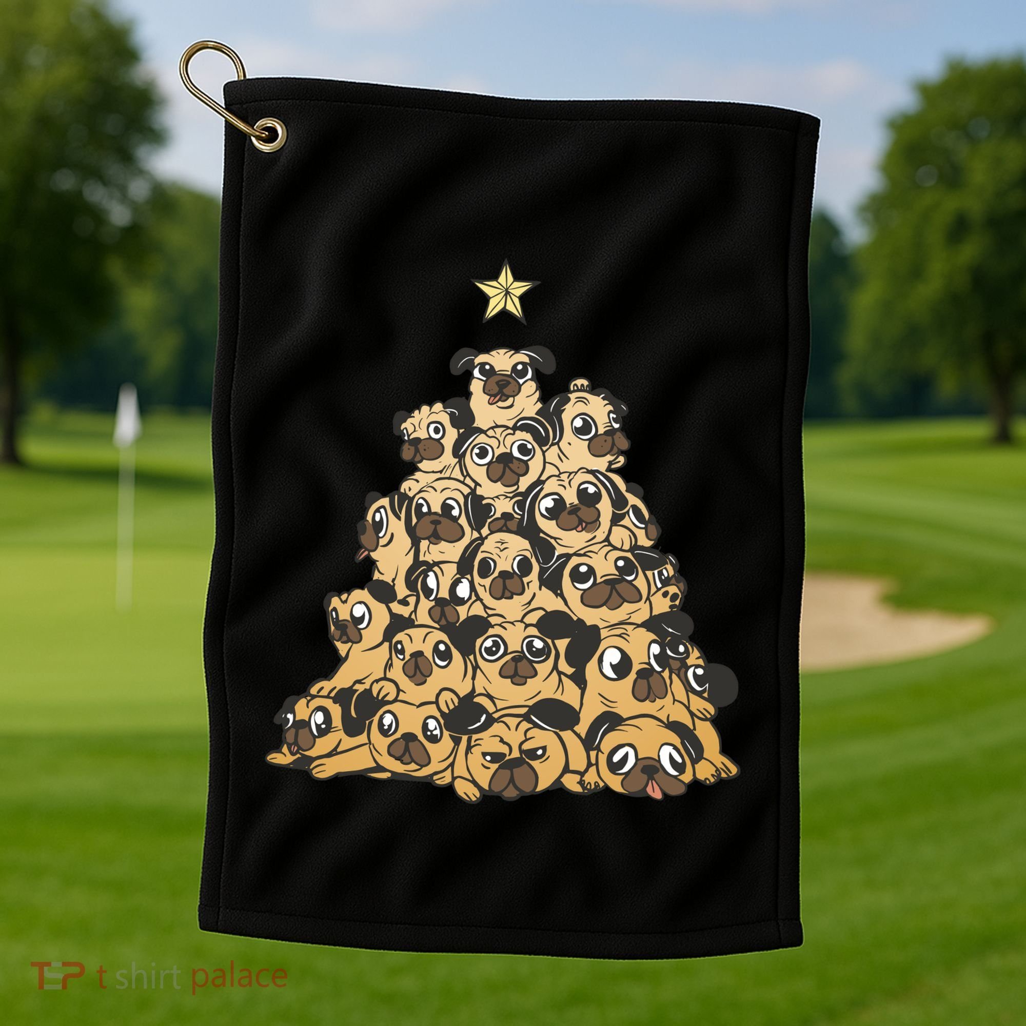 It Is Going To Be A Pug Christmas Tree Golf Towel