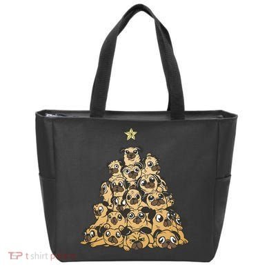 It Is Going To Be A Pug Christmas Tree Tote Bag
