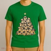 It Is Going To Be A Pug Christmas Tree T-Shirt thumb 3