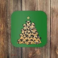 It Is Going To Be A Pug Christmas Tree Coaster thumb 0