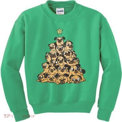It Is Going To Be A Pug Christmas Tree Kids Sweatshirt