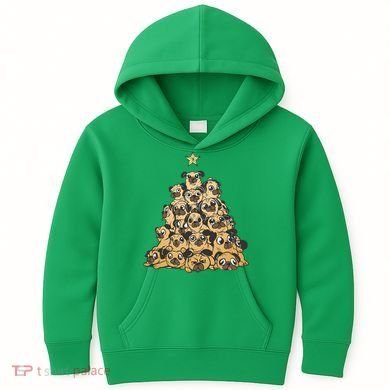 It Is Going To Be A Pug Christmas Tree Kids Hoodie