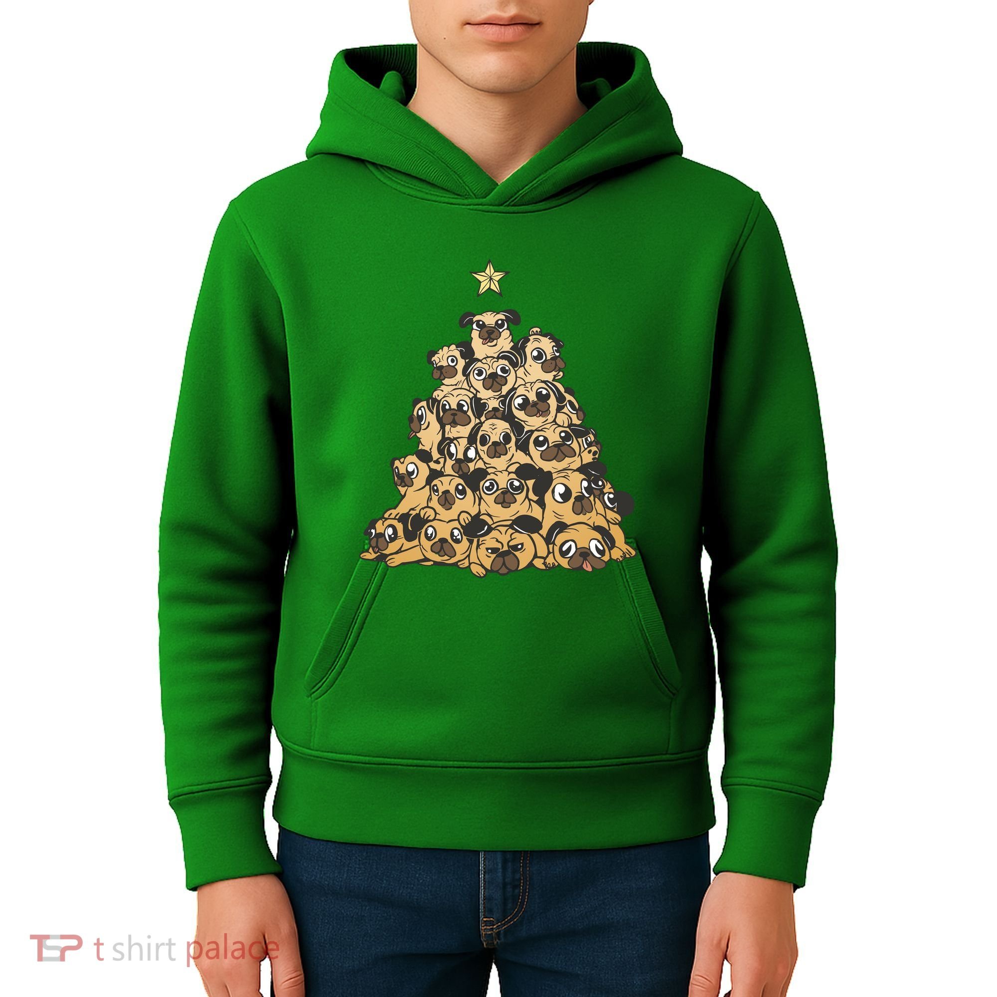 It Is Going To Be A Pug Christmas Tree Kids Hoodie