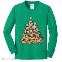 It Is Going To Be A Pug Christmas Tree Kids Long Sleeve Shirt thumb 0