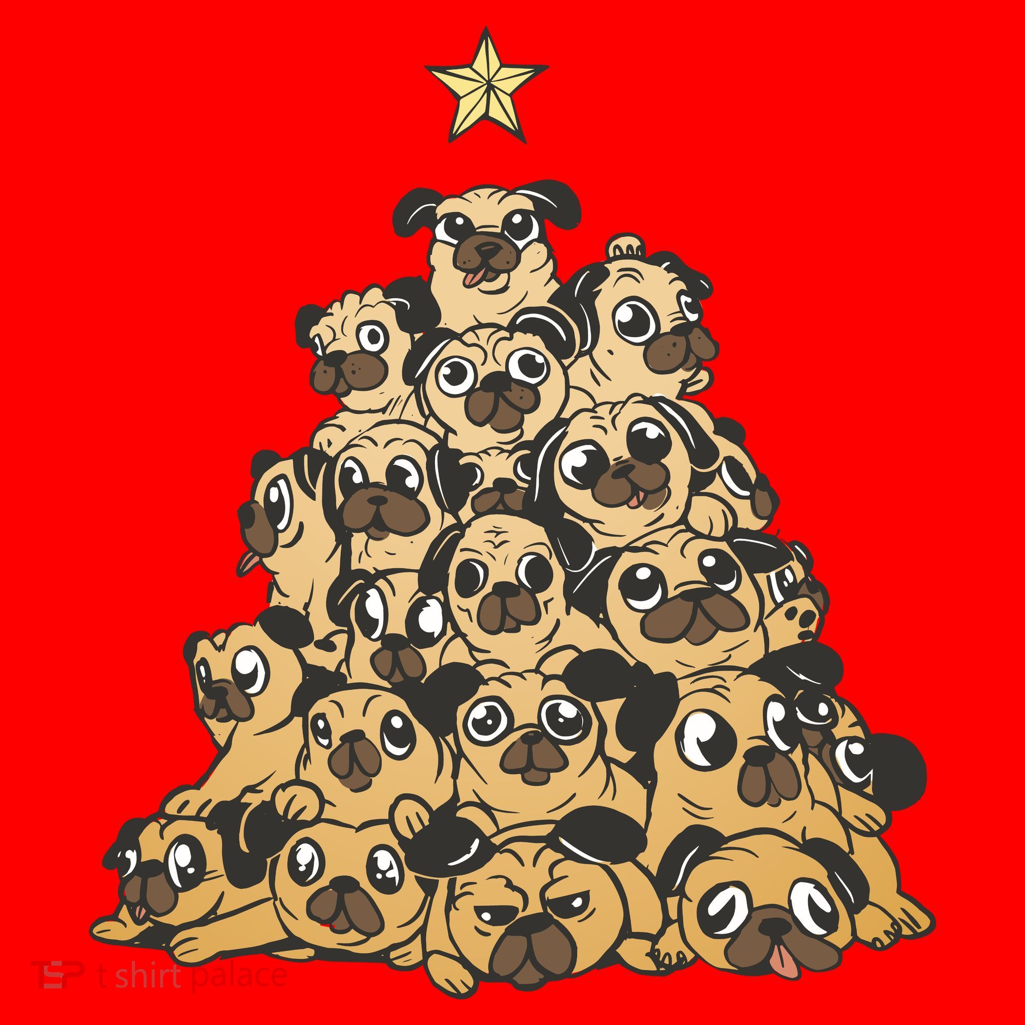 It Is Going To Be A Pug Christmas Tree Santa Hat