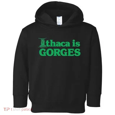 Ithaca Is Gorges Gift Toddler Hoodie