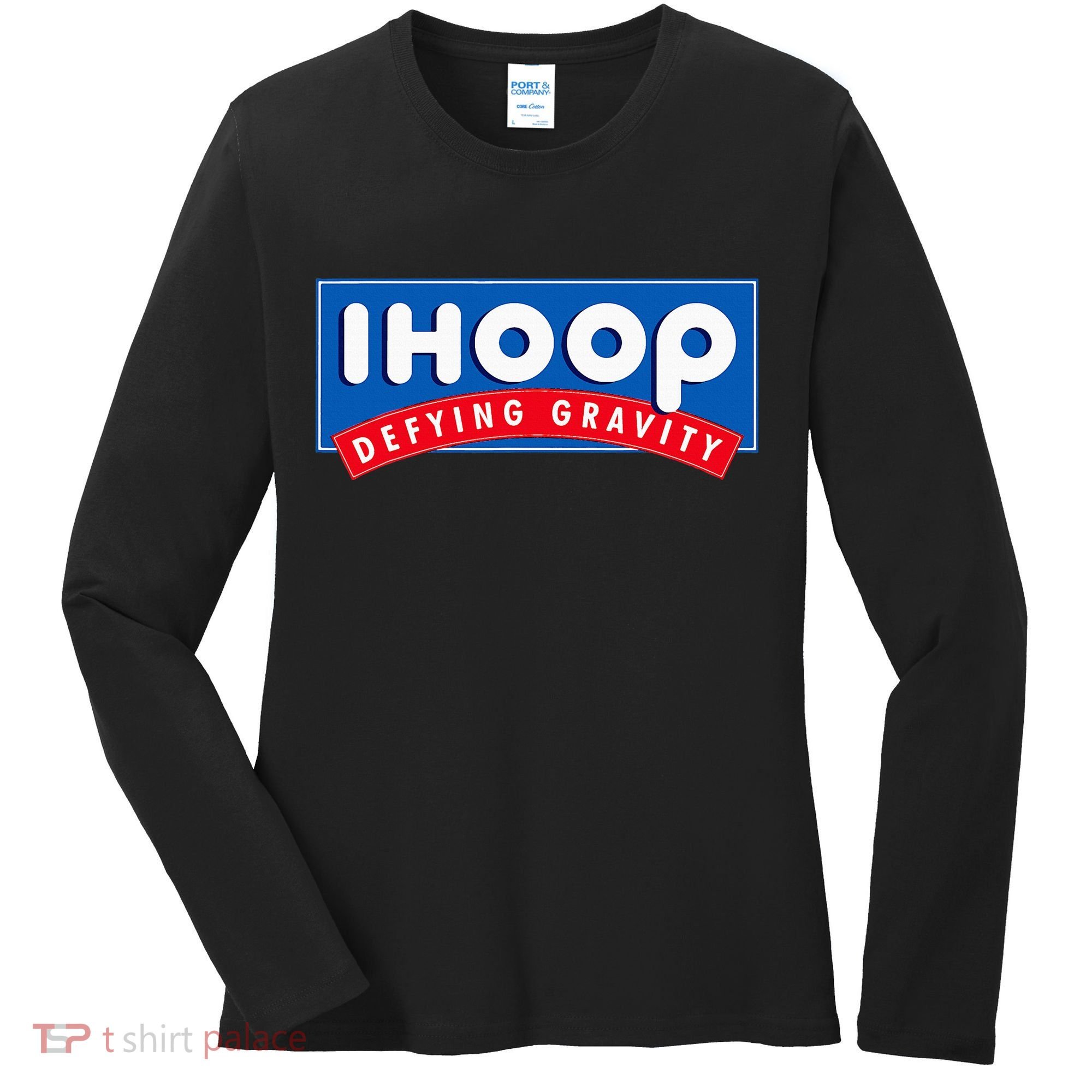 Ihoop I Hoop Defying Gravity Basketball & Basketballer Women's Long Sleeve Shirt