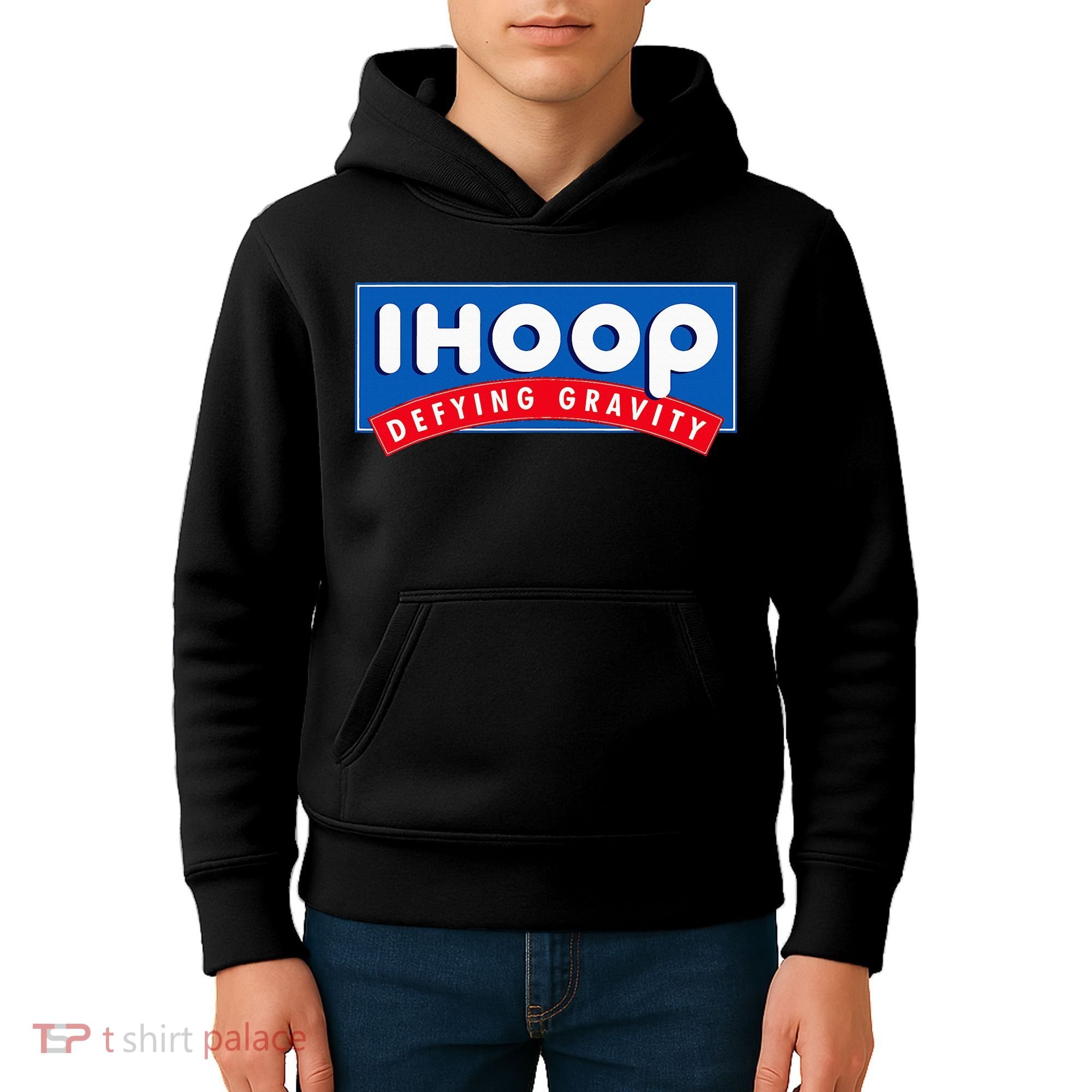 Ihoop I Hoop Defying Gravity Basketball & Basketballer Kids Hoodie