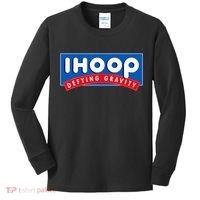 Ihoop I Hoop Defying Gravity Basketball & Basketballer Kids Long Sleeve Shirt thumb 0