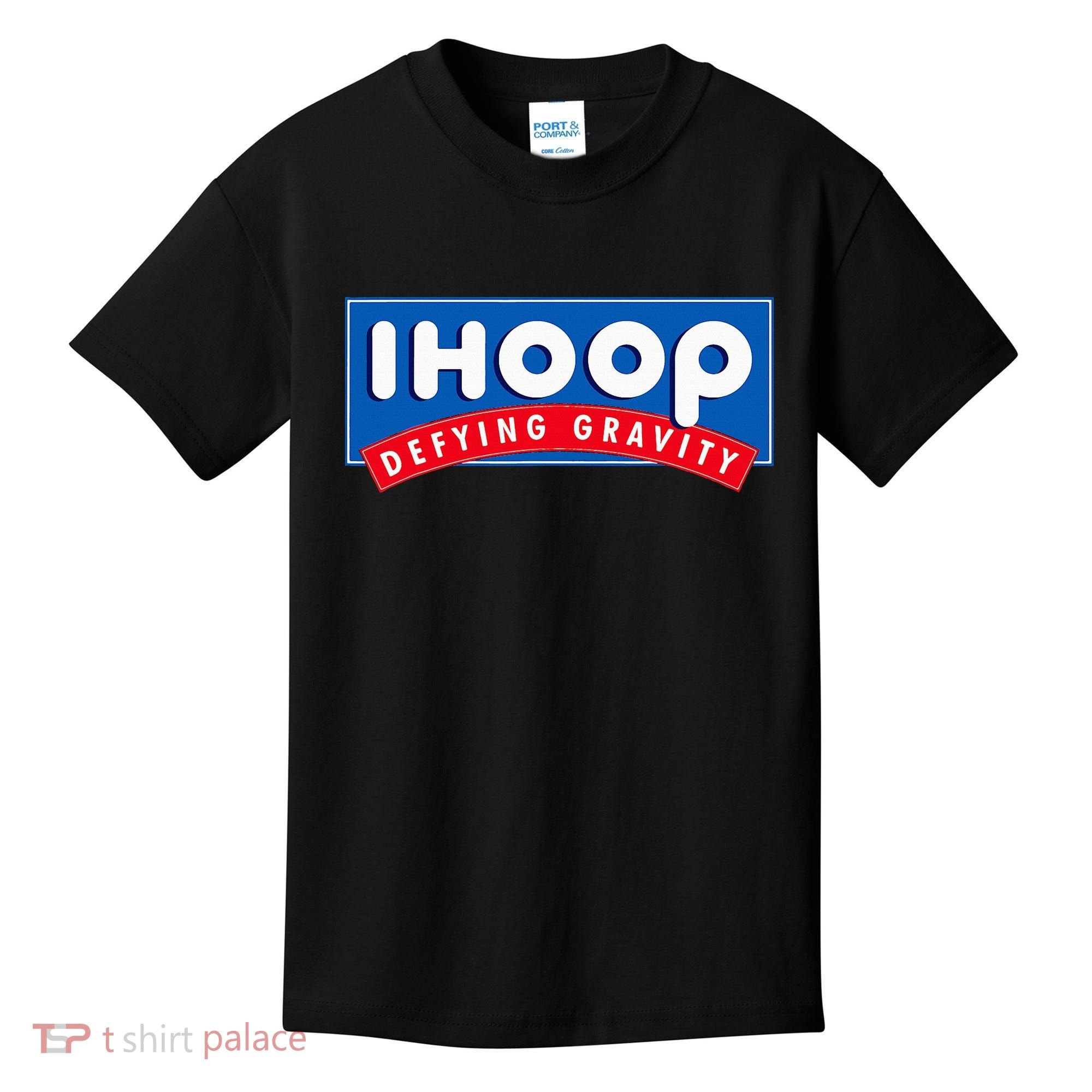 Ihoop I Hoop Defying Gravity Basketball & Basketballer Kids T-Shirt