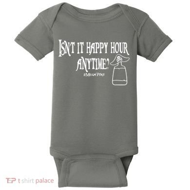 Isn't It Happy Hour Anytime Mega Pint Baby Bodysuit