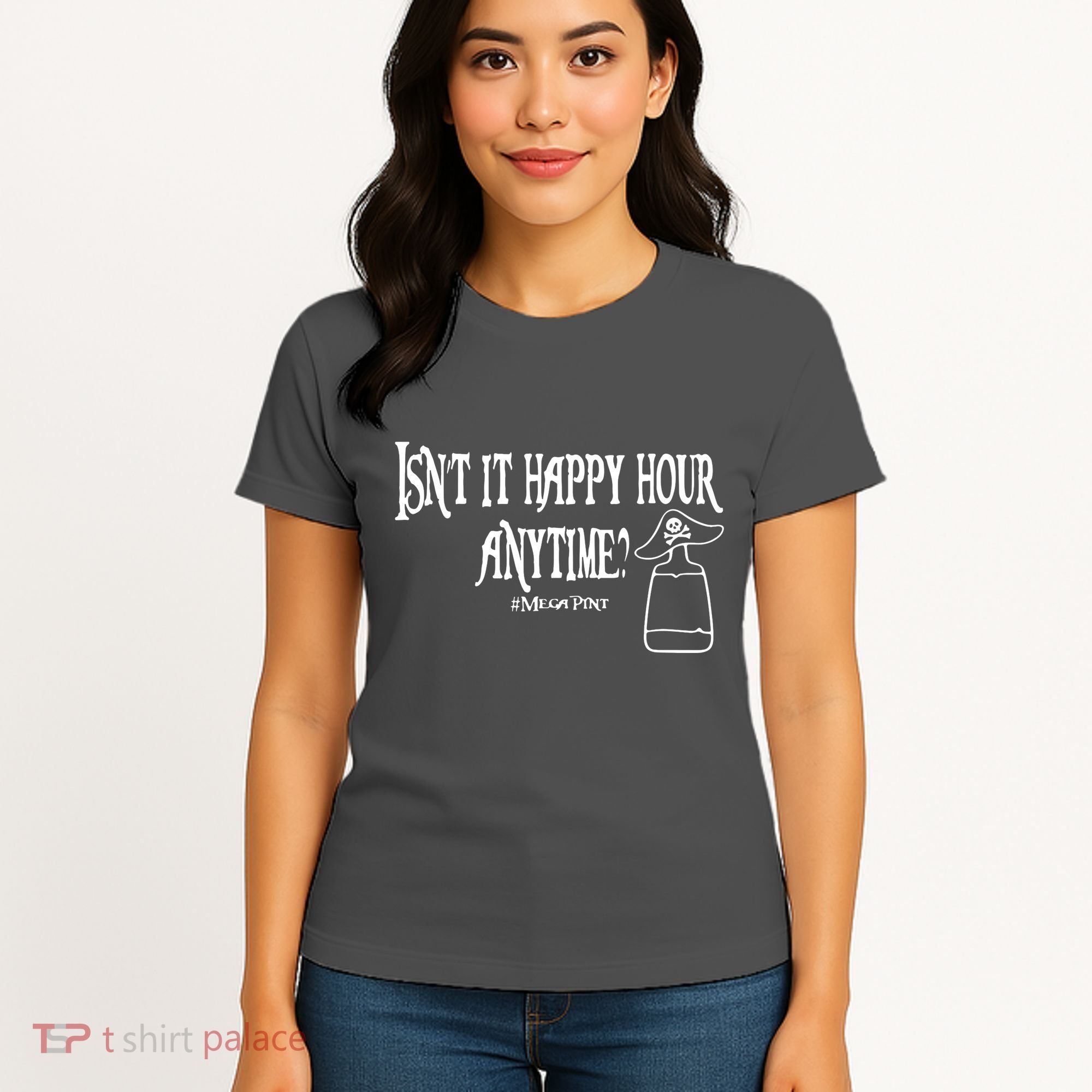 Isn't It Happy Hour Anytime Mega Pint Women's T-Shirt