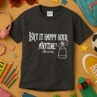 Isn't It Happy Hour Anytime Mega Pint Kids T-Shirt thumb 3