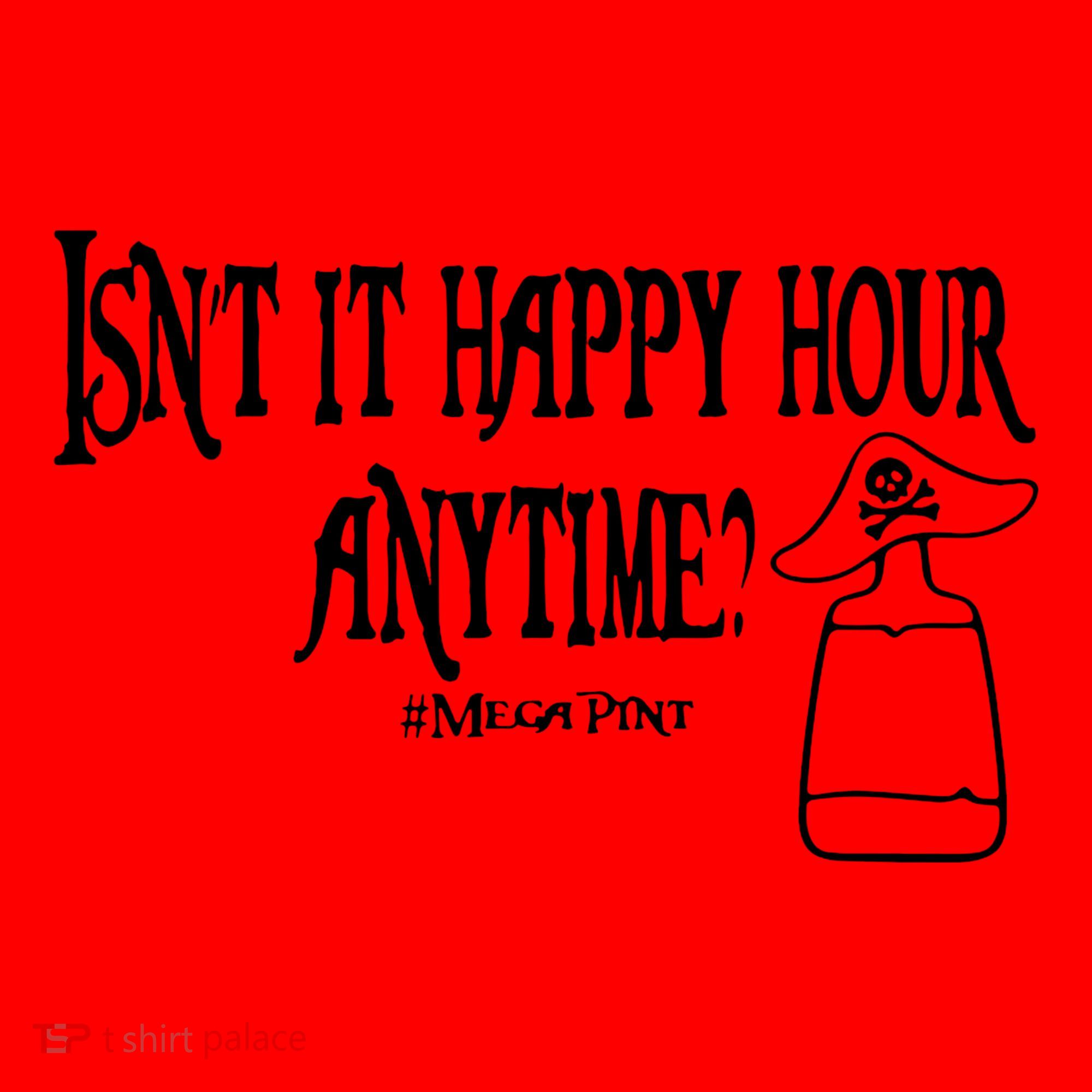Isn't It Happy Hour Anytime Mega Pint Santa Hat