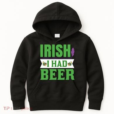 Irish I Had Beer Kids Hoodie
