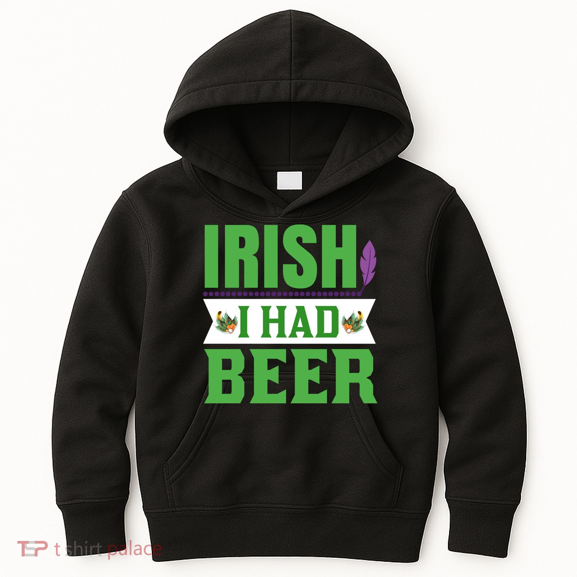 Irish I Had Beer Kids Hoodie