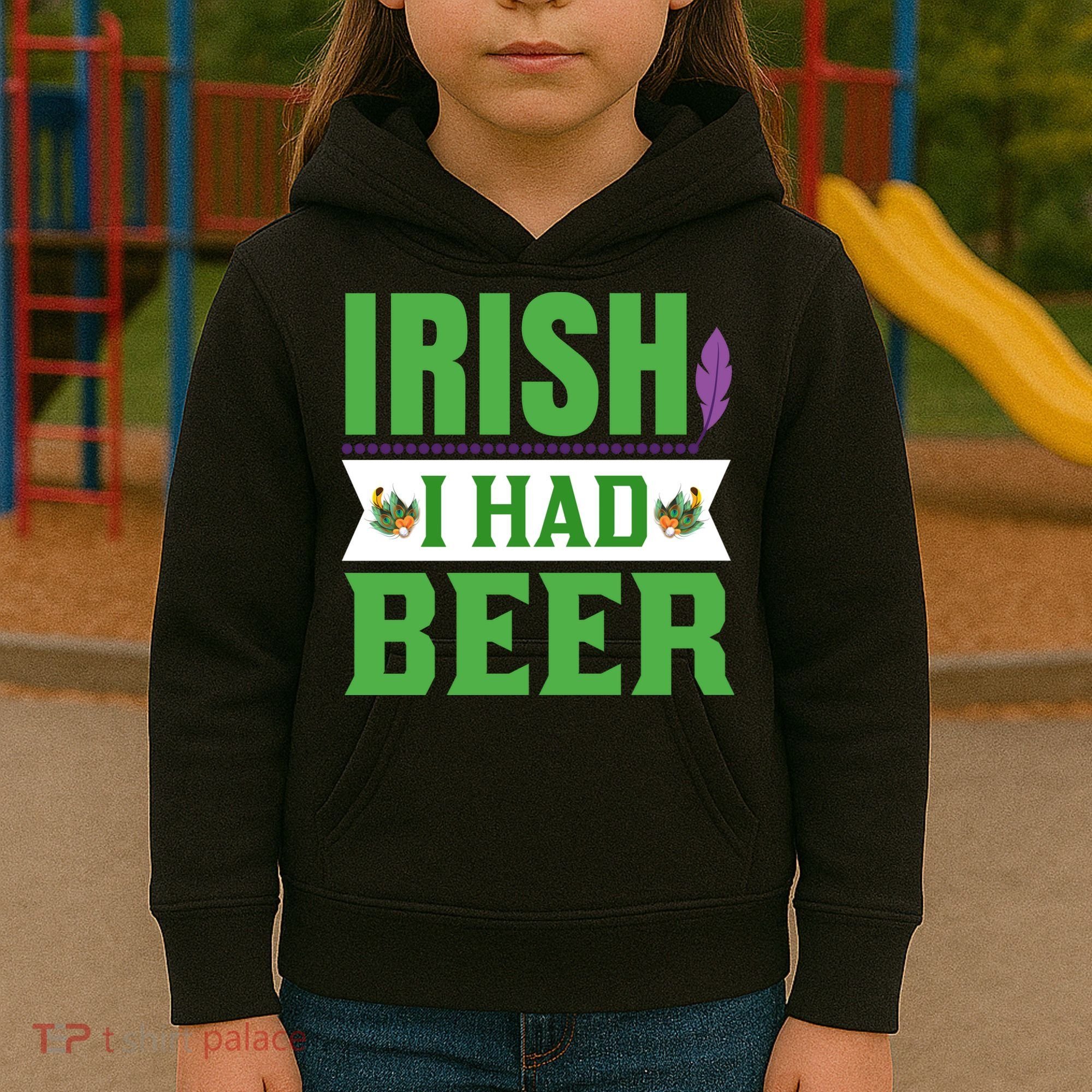 Irish I Had Beer Kids Hoodie
