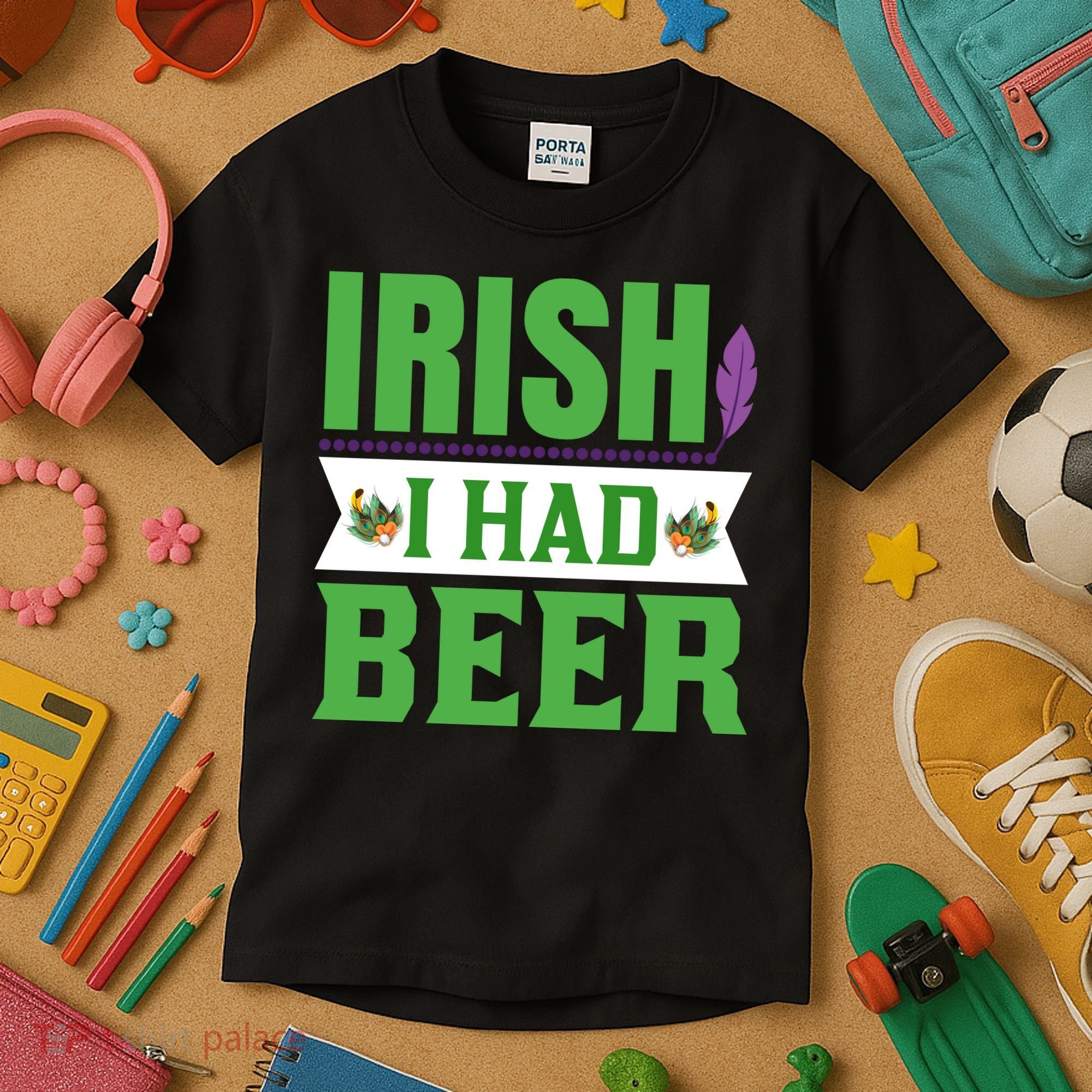 Irish I Had Beer Kids T-Shirt