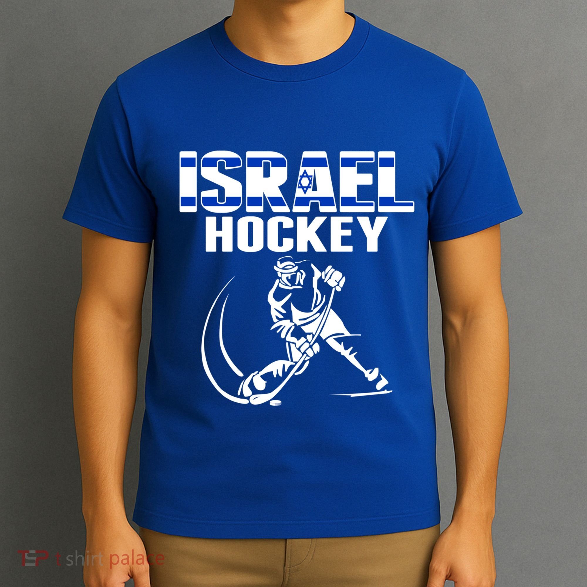 Israel Ice Hockey Fans Jersey Support Israeli Hockey Team Gift T-Shirt